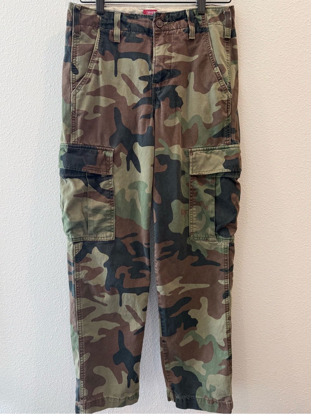 Levi’s XX Cargo Straight Camo Pants Men’s 28x30 Estimated Woodland Utility